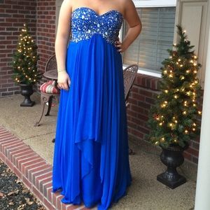 Blue alyce prom gown